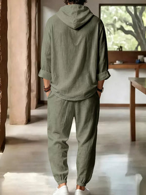 95%polyester, 5%spandex Care instructions: Machine wash cold lounge set in Navy with relaxed silhouette