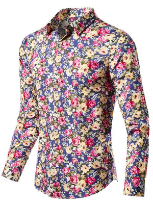 Sherbet button-up shirt with hip-length and button-front