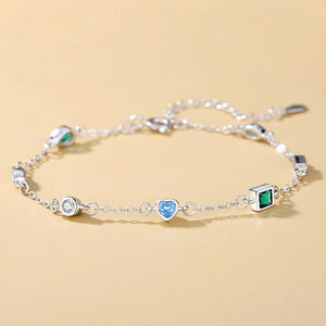 clear bracelet featuring charm and geometric