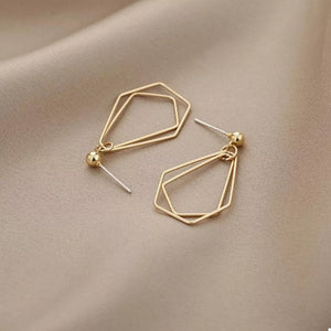 18K Gold-Plated,Alloy Care instructions: Avoid wearing during exercise, as sweat earrings in gold with drop silhouette