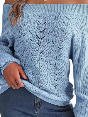 Camel pullover sweater with pullover and openwork knit