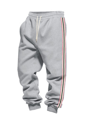 joggers featuring striped in Light Gray with 95%polyester,5%spandex Care instructions: Machine wash cold texture