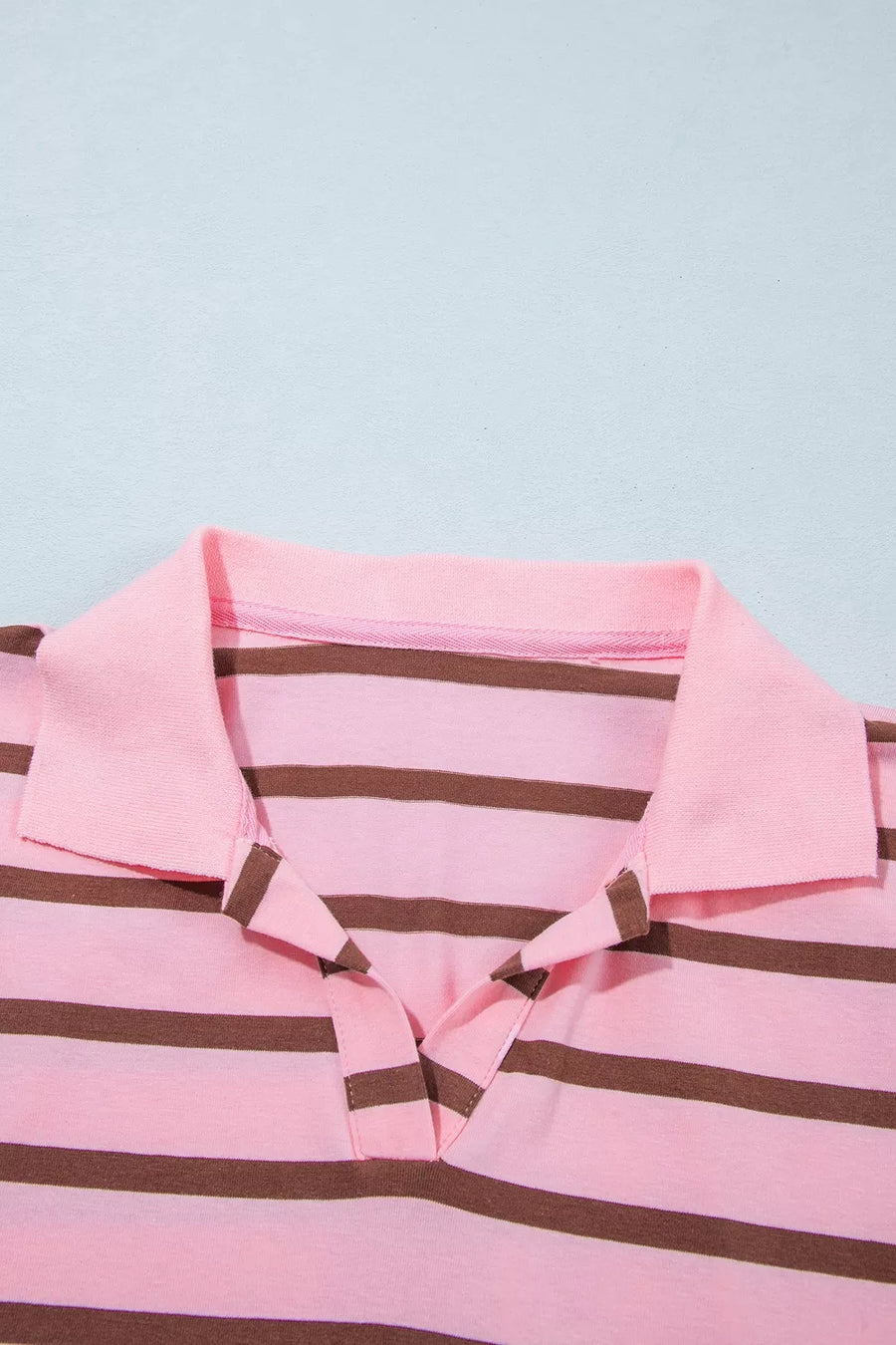 classic polo shirt in Dusty Pink with collared