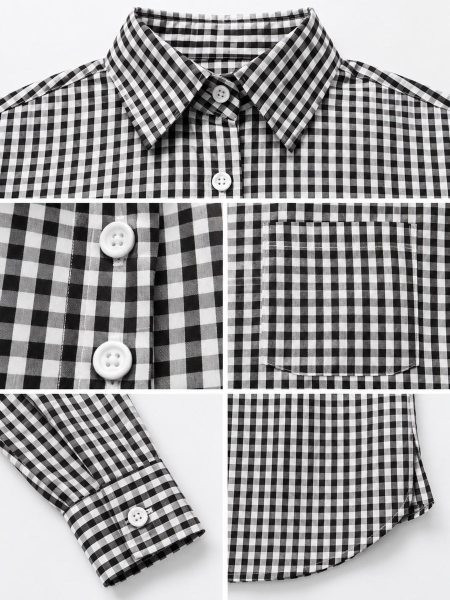 button-down shirt in Light Blue with collared and long sleeve