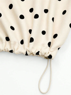 sweatshirt featuring polka dot in Black with 55% viscose, 40% polyester, 5% elastane Care instructions: Machine wash cold