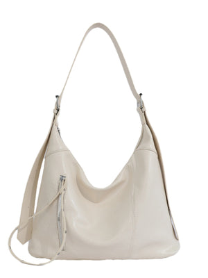 Beige shoulder bag