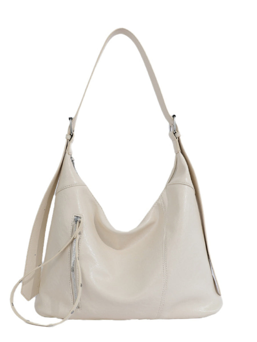 Beige shoulder bag