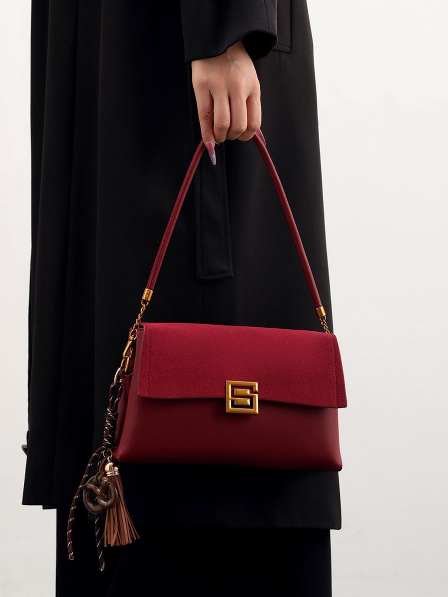 burgundy crossbody bag