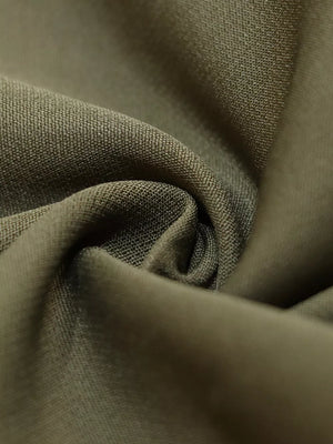 Brown with High-waisted Pleated Pants in Brown