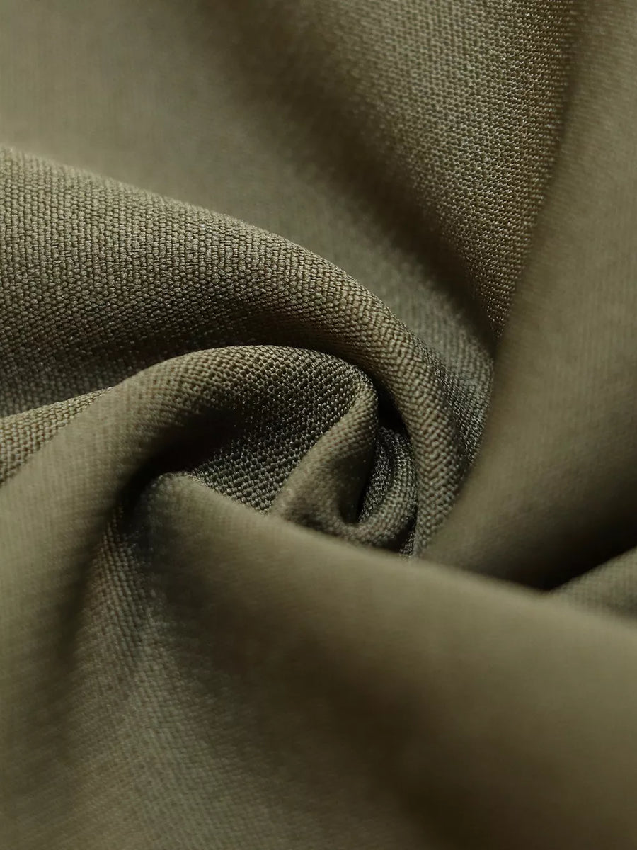 Brown with High-waisted Pleated Pants in Brown
