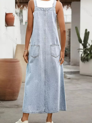 80% viscose, 20% polyester Care instructions: Machine wash cold midi dress in light blue with A-line silhouette