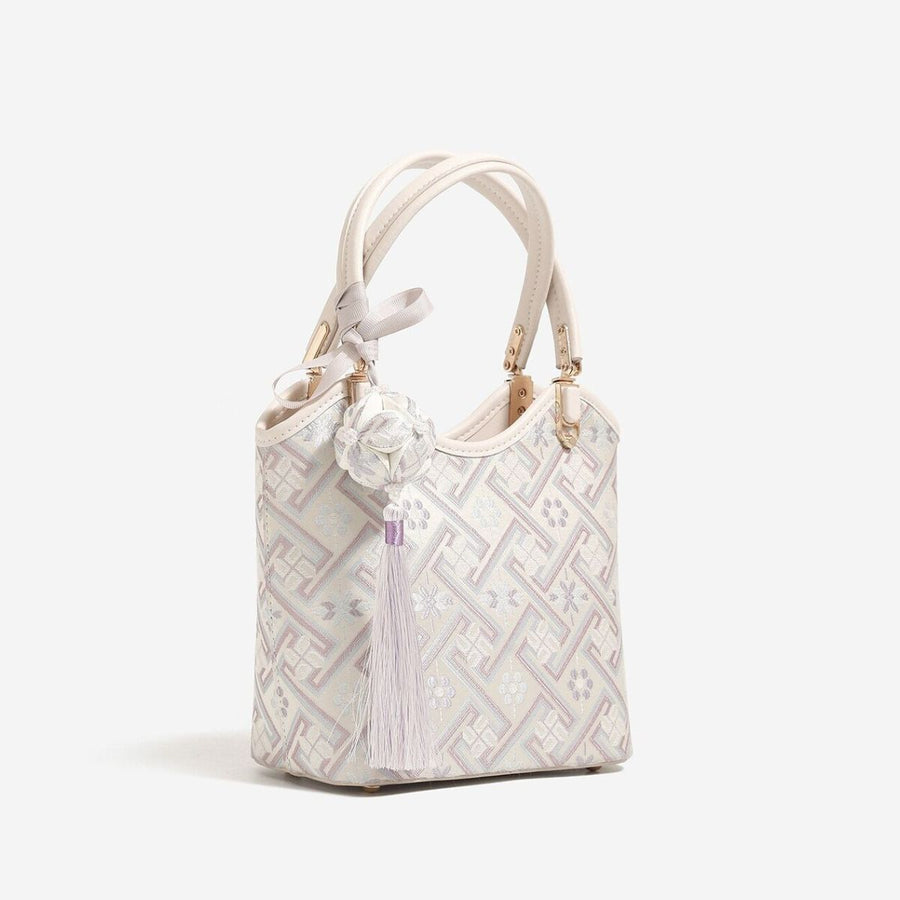 Geometric Pattern Small Handbag Tote Bag
