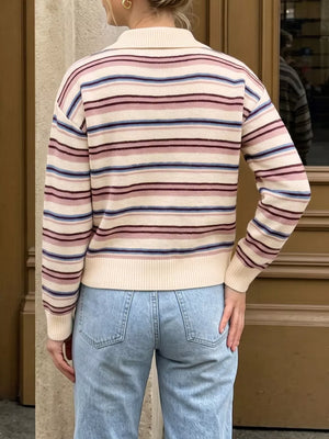 Ribbed Knit Long-sleeve Sweater option 6