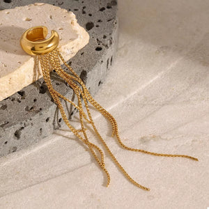 earrings in gold