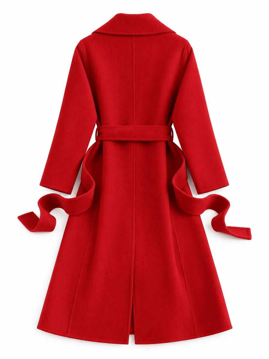 Wool 100% Care instructions: Dry clean only wool coat in Camel with A-line silhouette