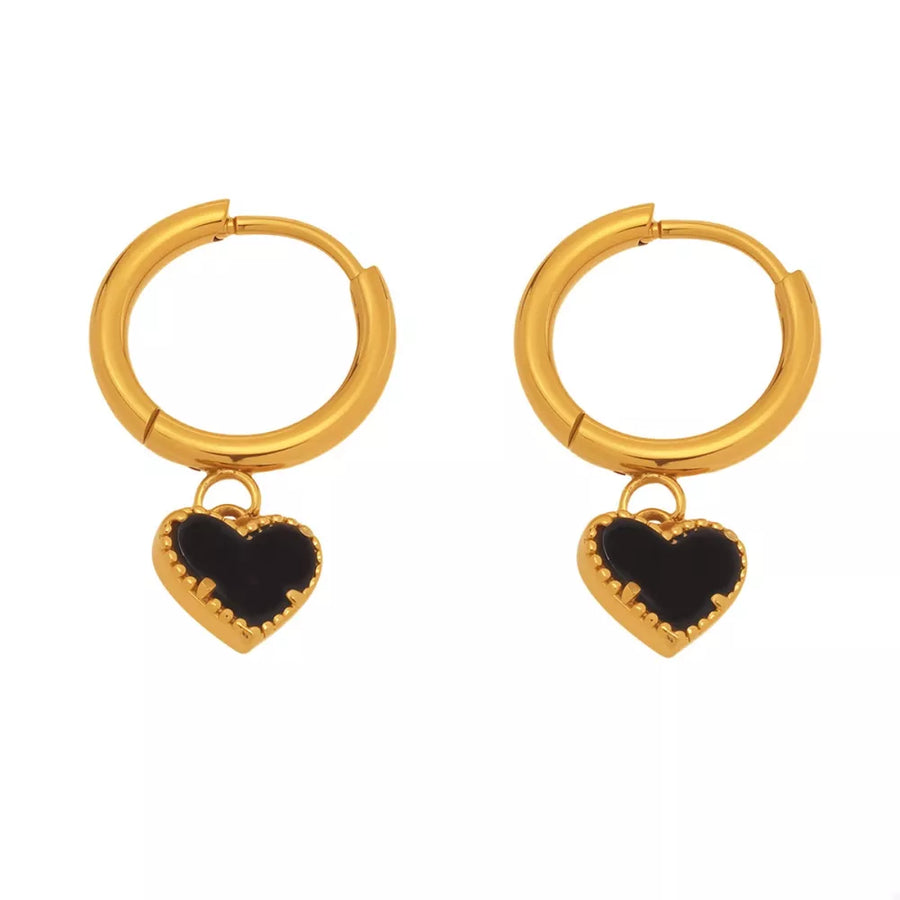 black earrings