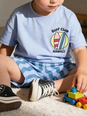 Surf Club Hawaii graphic toddler underwear set