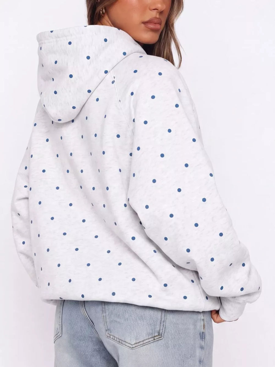 pullover hoodie in navy blue