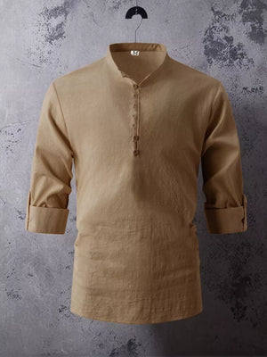 95%cotton, 5%spandex Care instructions: Machine wash cold button-up shirt in Gray with regular silhouette