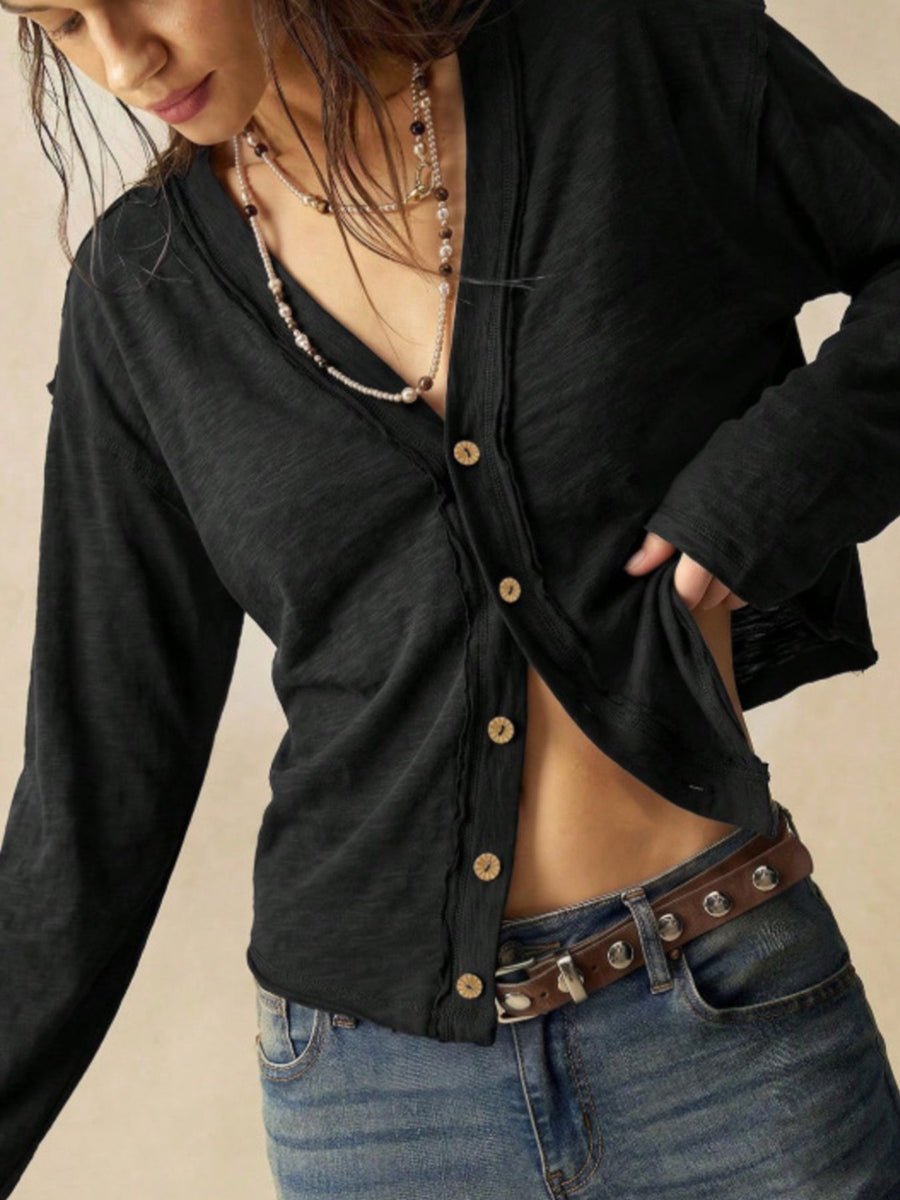 grunge t-shirt in Pink with round neck