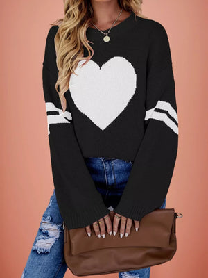 100% polyester Care instructions: Machine wash cold pullover sweater in Gray with relaxed silhouette