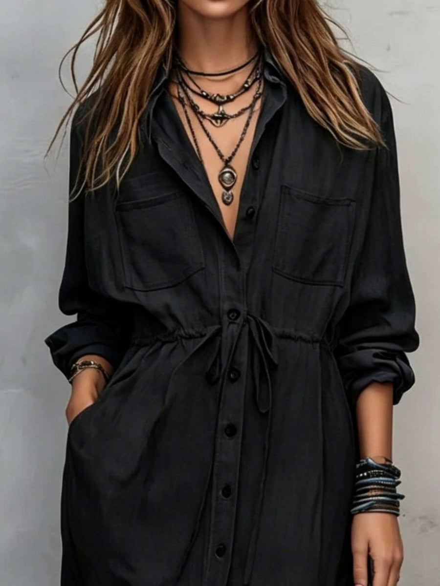 denim blue shirt dress