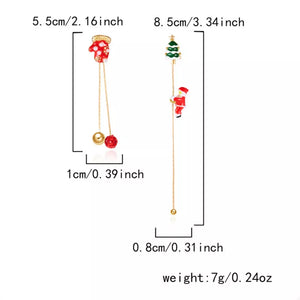 earrings in red with novelty and drop design