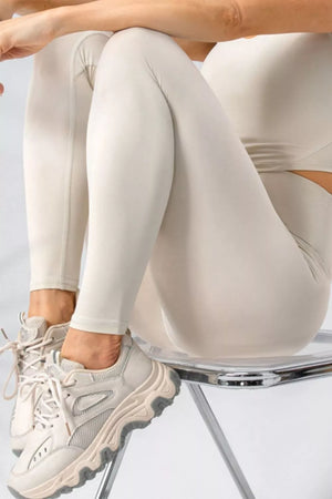 78% nylon, 22% spandex Care instructions: Machine wash cold leggings in Camel with fitted silhouette
