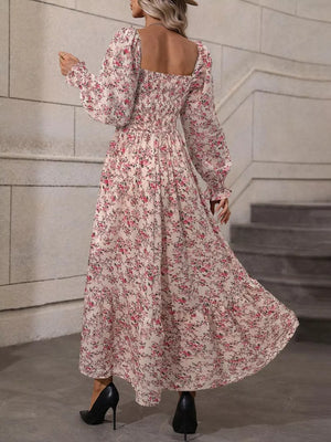 100% polyester Care instructions: Machine wash cold midi dress in Pink with A-line silhouette