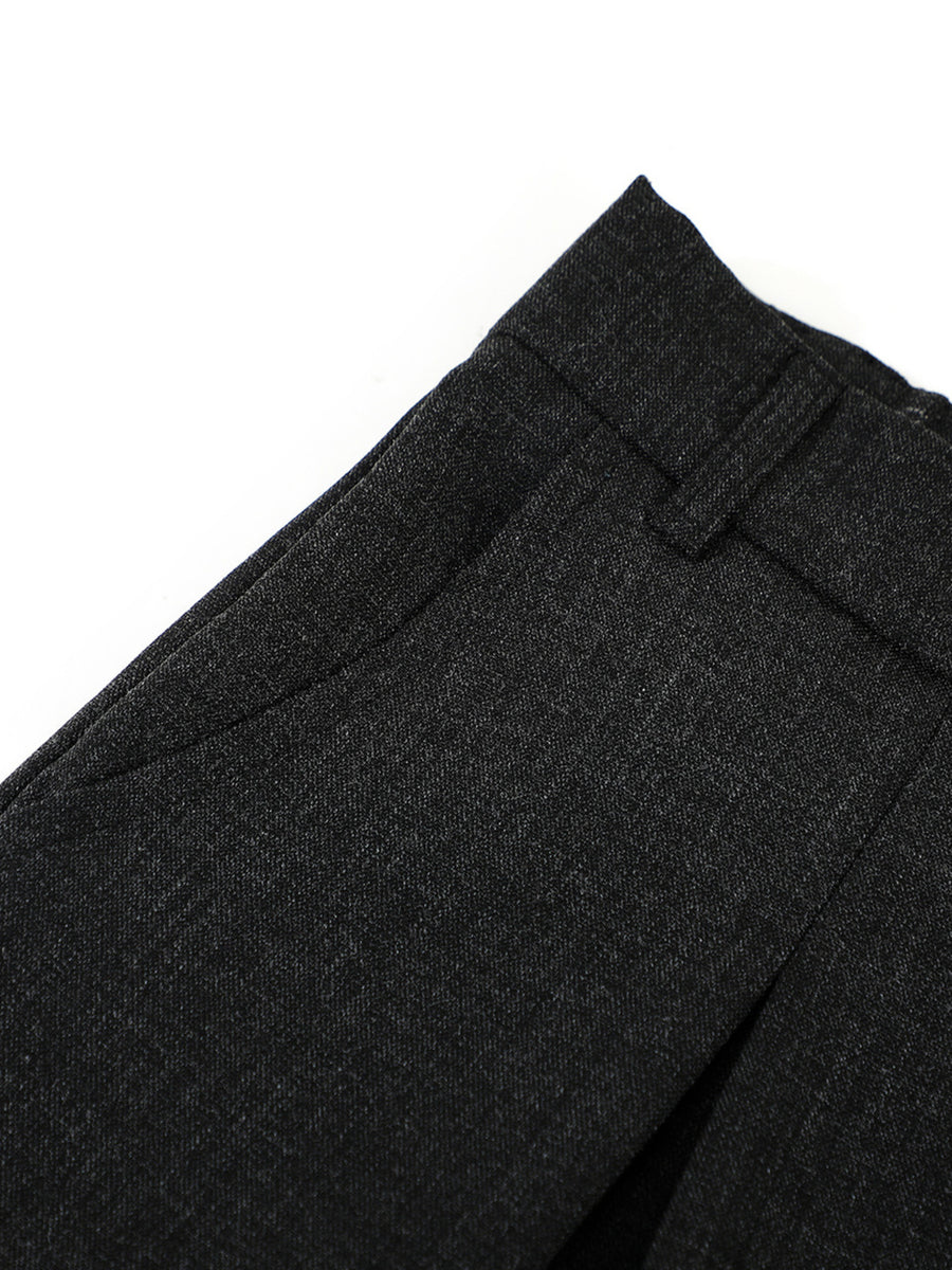 95%polyester,5%spandex Care instructions: Machine wash cold capri pants in charcoal with wide-leg silhouette