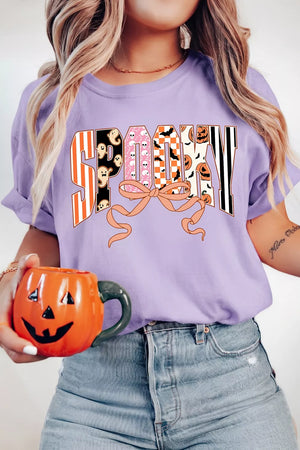 Pink Purple t-shirt with hip-length and pullover
