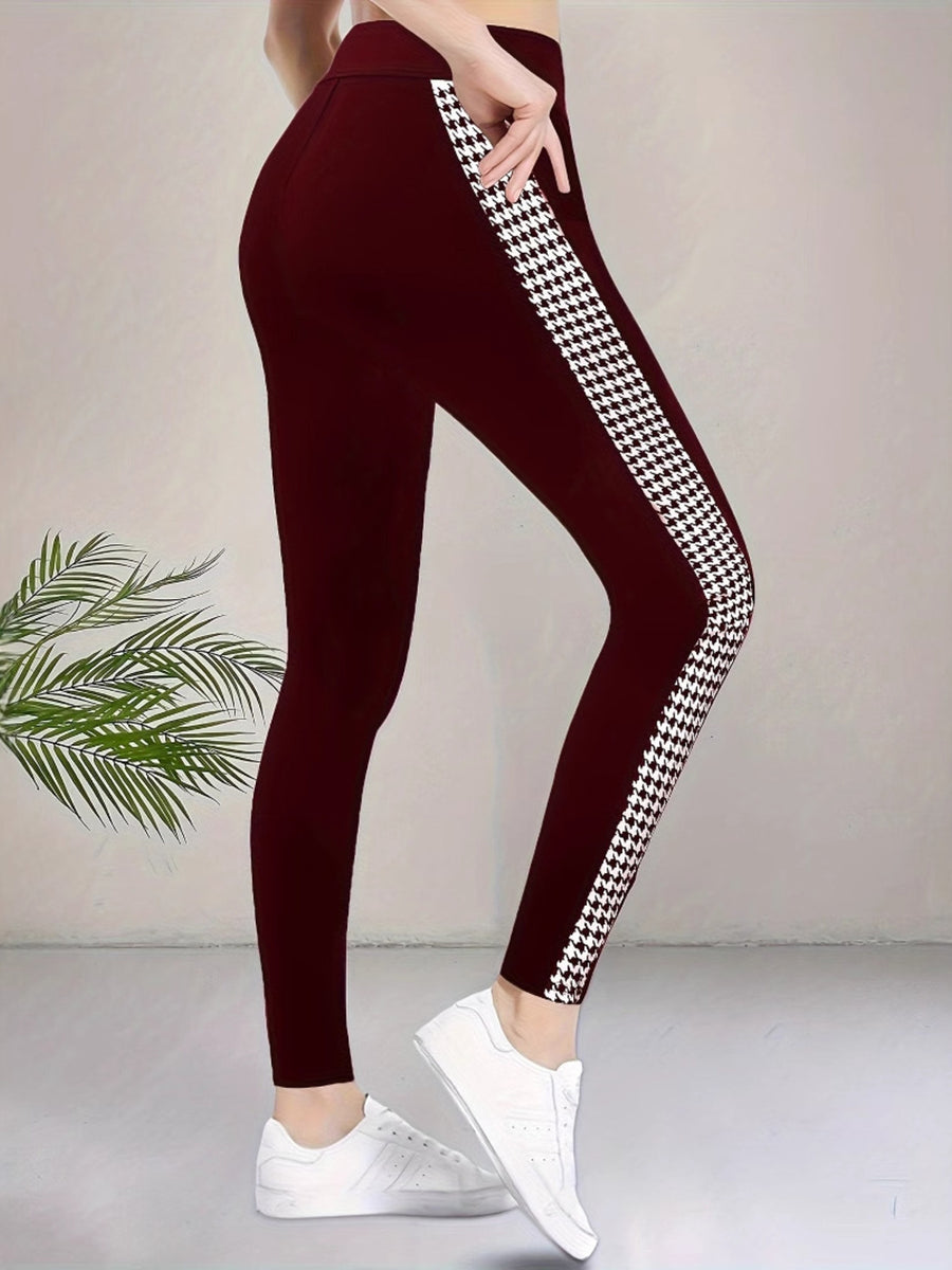 leggings in black with high-waisted and full-length