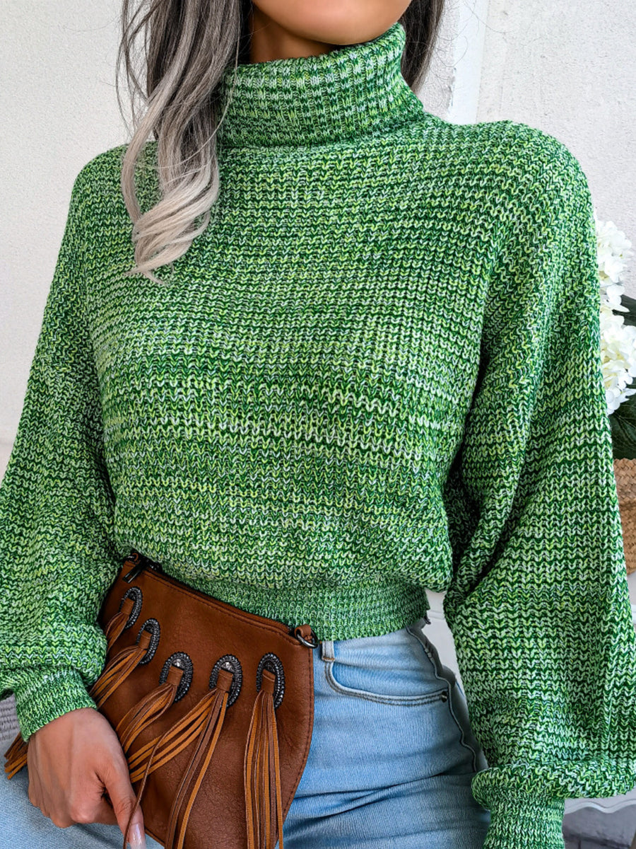 100% acrylic Care instructions: Machine wash cold turtleneck sweater in white with relaxed silhouette