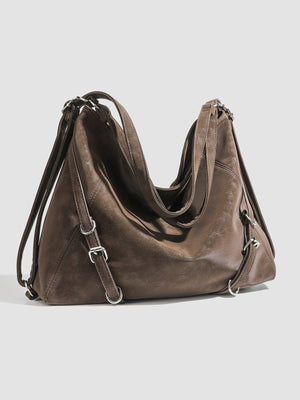 handbag in Brown with convertible and medium