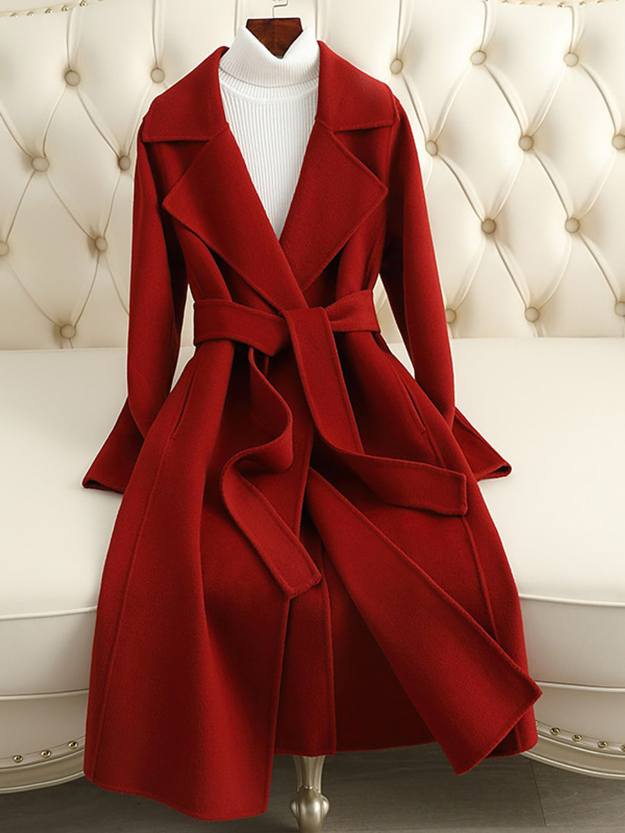 black wool coat