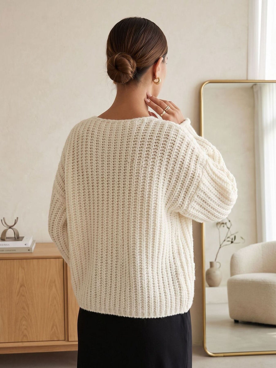 100% polyester Care instructions: Machine wash cold cardigan in Black with relaxed silhouette