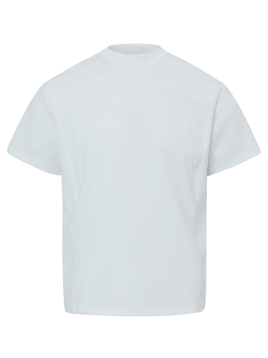 Men's Crewneck Short Sleeve T-Shirt in Black with stretch
