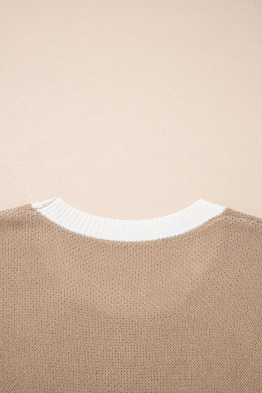 pullover sweater featuring graphic in cream with 100% viscose Care instructions: Machine wash cold texture