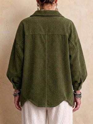 100% polyester Care instructions: Machine wash cold jacket in Burgundy with oversized silhouette