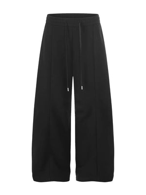 sweatpants in Apricot with drawstring waist and full-length