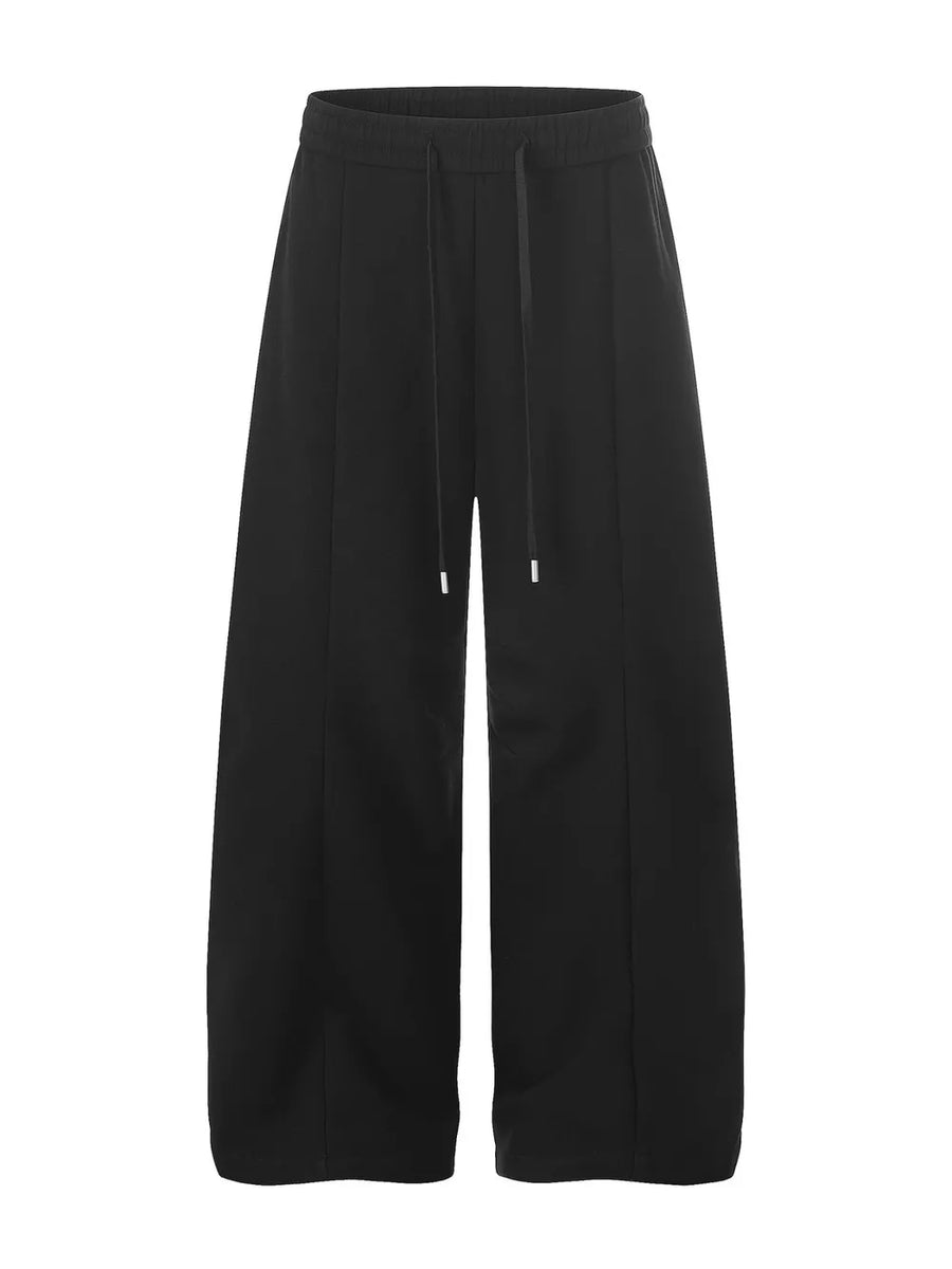sweatpants in Apricot with drawstring waist and full-length