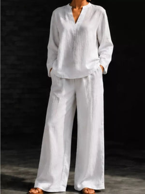 100% polyester Care instructions: Machine wash cold blouse in White with relaxed silhouette