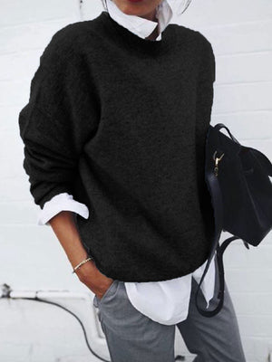 pullover sweater in Taupe