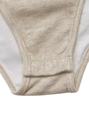 V-neck Lace Trim Floral Mesh Sleeve Bodysuit in light beige