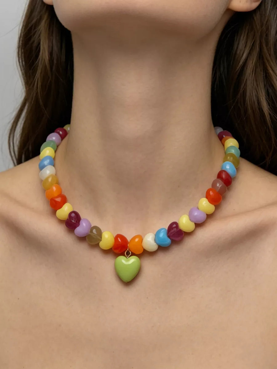 Acrylic Care instructions: 1 necklace in yellow with not applicable silhouette