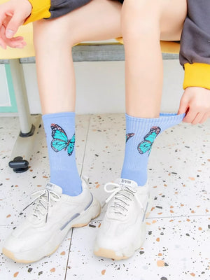 cotton Imported Size & socks in Purple with fitted silhouette