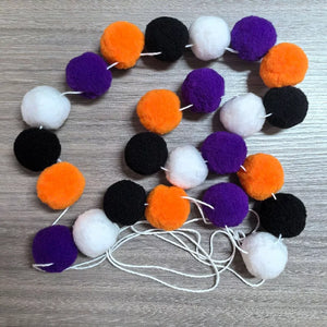 classic garland in purple with null