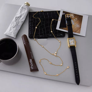 Gold with necklace with gold-plated 12