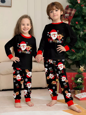 white regular pajama set with crew neck