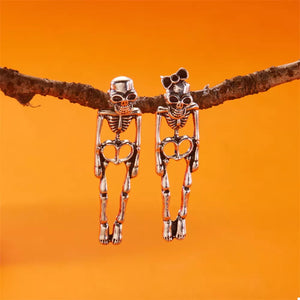 earrings in Style B with skeleton design and mini